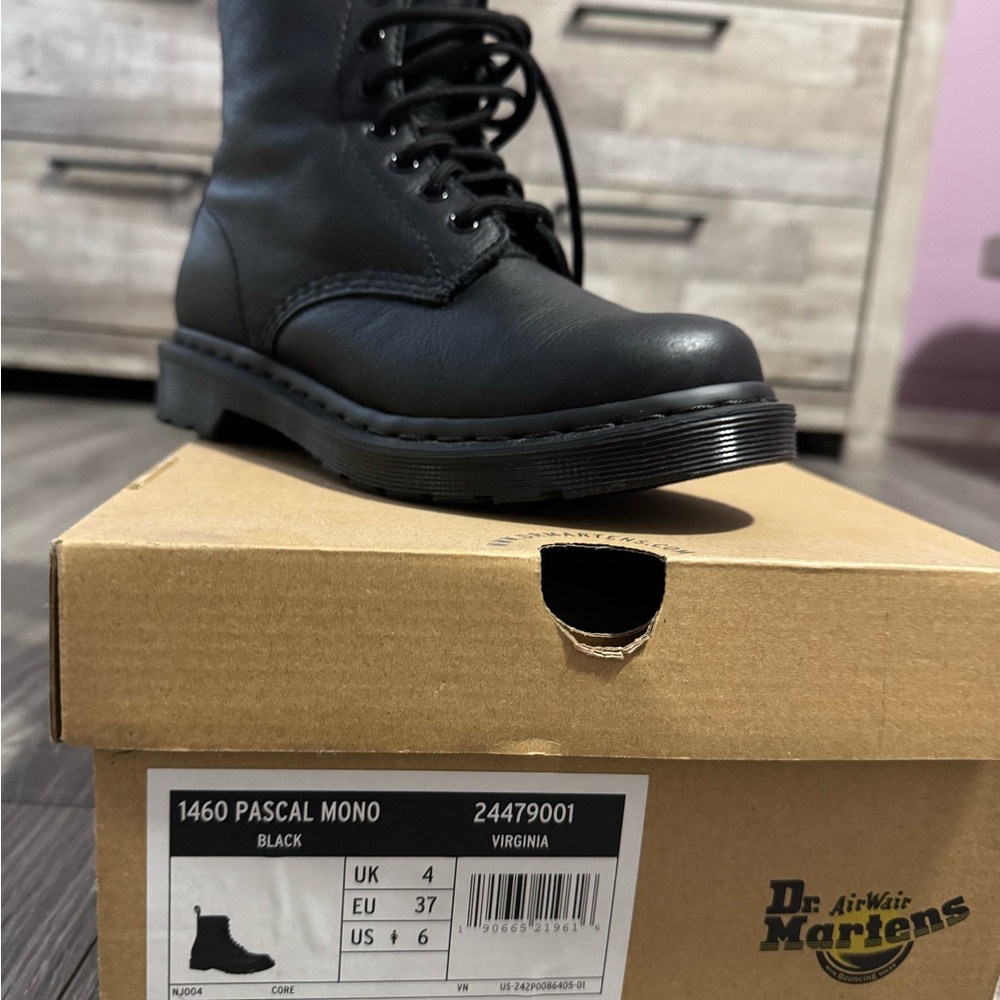 Dr. Martens Black Leather 1460 Pascal Boots